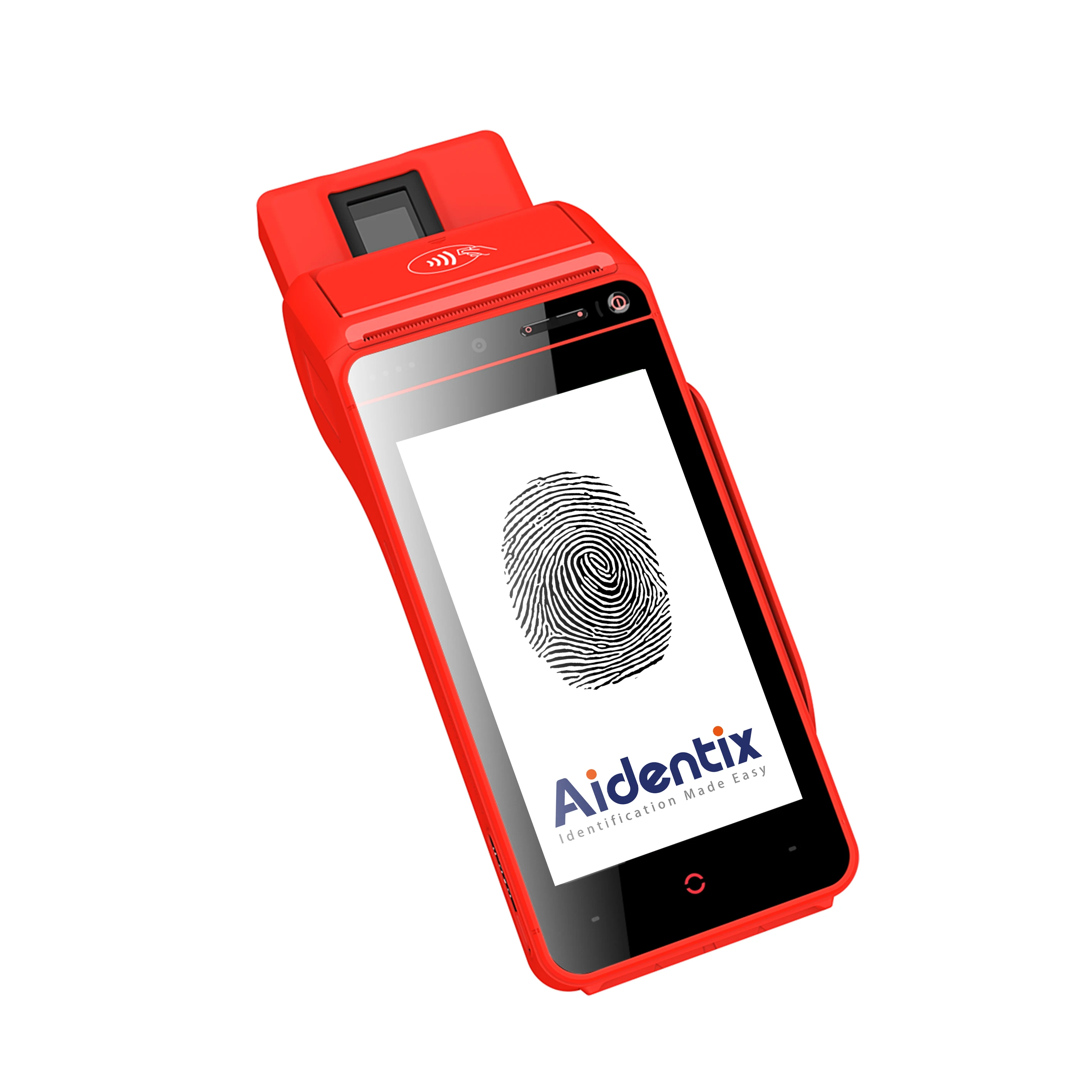 Touch Screen Point of Sale System Handheld Mobile Terminal Pos with 58mm Thermal Printer/Smart Card Reader/Fingerprint Reader