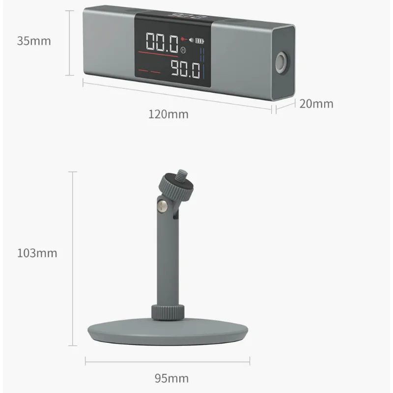 XIAOMI DUKA LI1 Single Laser Protractor Digital Inclinometer Angle Measure Ruler Type-C Charging Laser Measurement