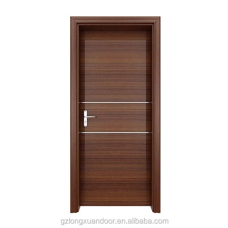 moisture-proof HDF wood  door with solid wood skin finished or painting finished
