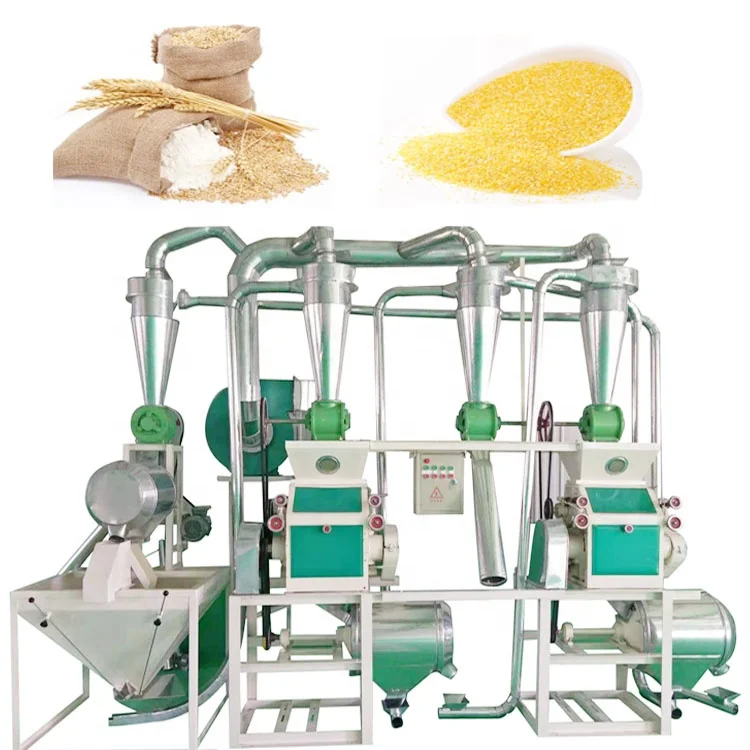 Hot Selling Product Motor Mill Feeding And Unit 10 Ton Per Day Wheat Milling With Flour Machine