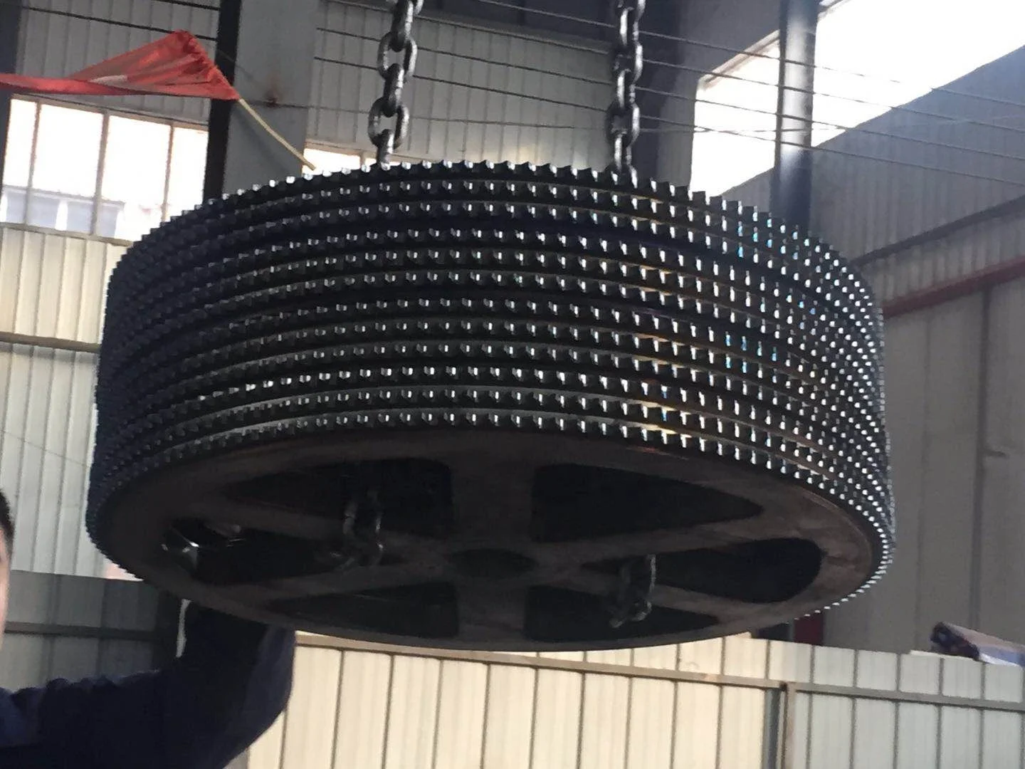 Customized nonstandard high quality alloy steel segment chain excavator sprocket