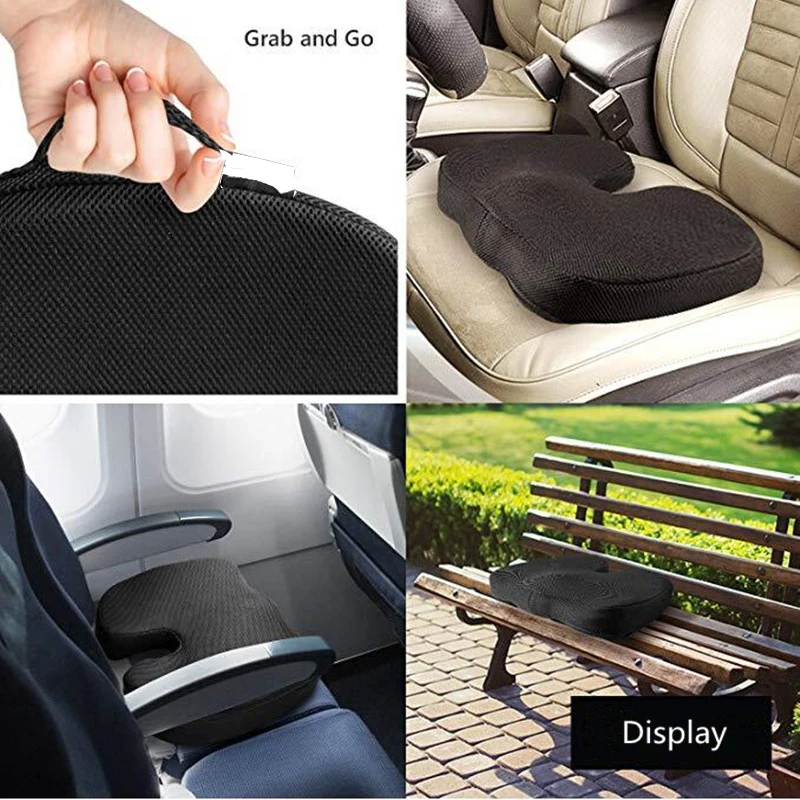 Gel cooling hemorrhoids cushion enhanced blood circulation elderly office chair car seat cushion with cover for long sitting