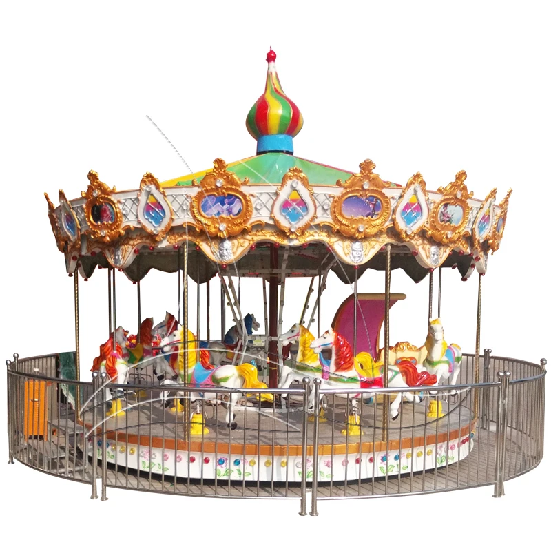 Factory amusement carousel for kids and family popular funny carousel horses rides for sale