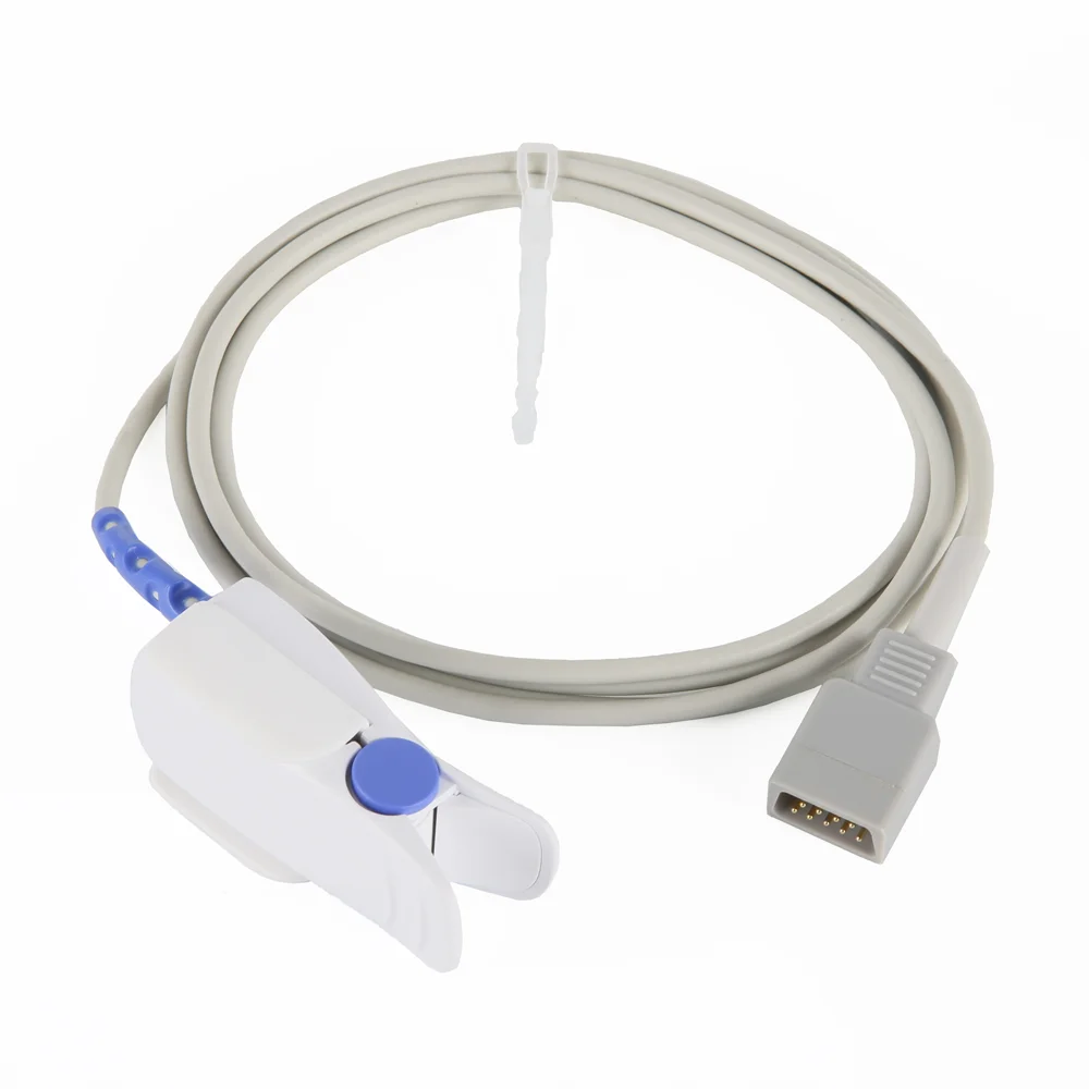 Datex Ohmeda AS/3 Compatible short cable Spo2 Sensor Adult Finger Clip sensor from Shenzhen Caremed