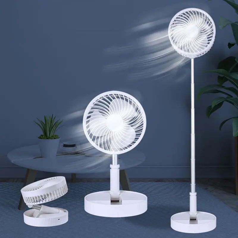 New style Foldable Standing Cooling Fan Portable Usb Handheld Stand Folding Pedestal Fan Convenient Table Fan