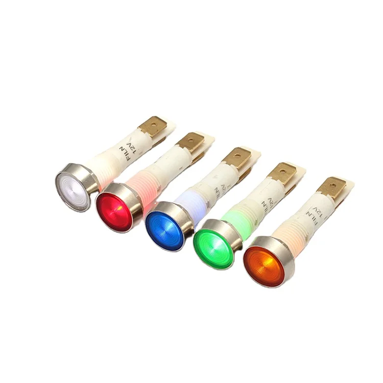Metal head plastic solder pins signal lamp FLIN Pilot lamp indicator machine equipment