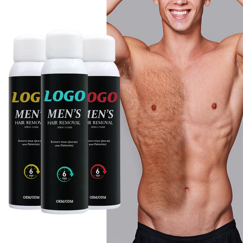 150ml wholesale moisturizing instant body chest hair removal spray