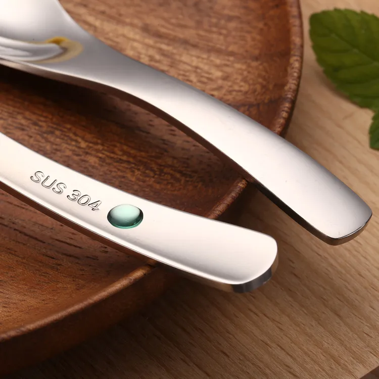 Best selling product high quality food grade 304 stainless steel big rice soup spoon reusable silverware set