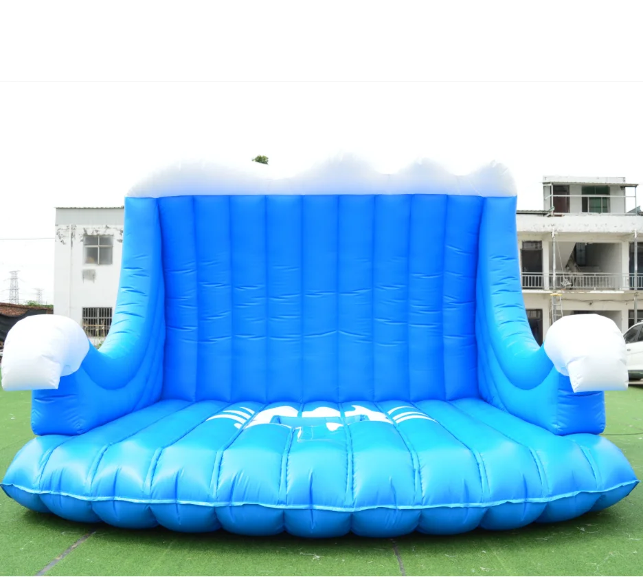 Attractive Sport Game Electric Mechanical Inflatable Rodeo Snowboard Pvc Pad Inflatable Surf Mat Inflatable Surf Simulator