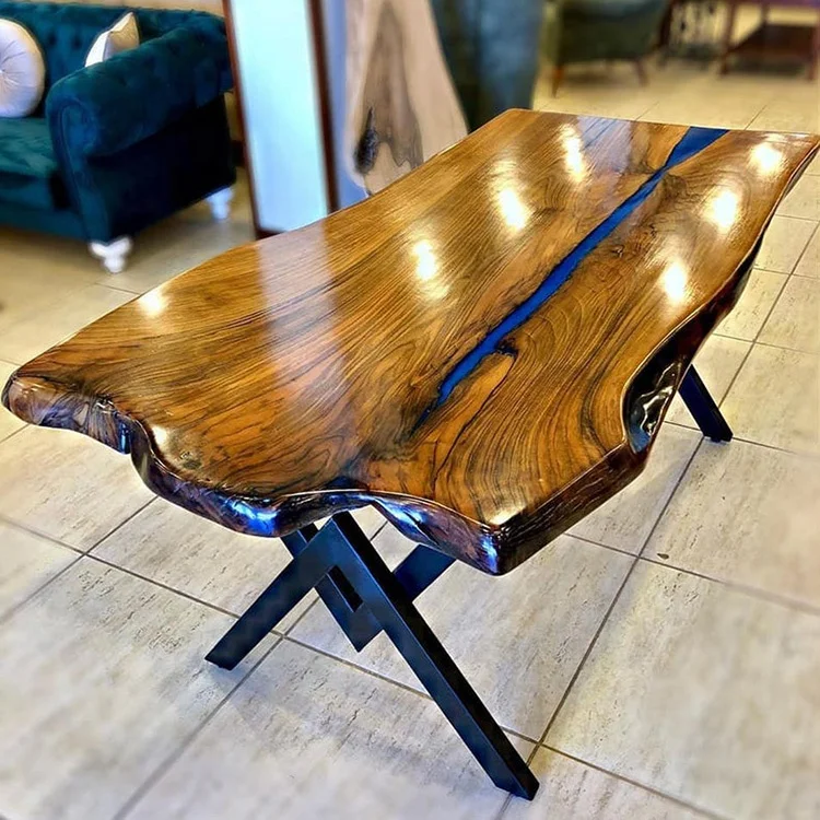 LT-5078A Clear Crystal Art Resin Coating 100% Solid Two Component Epoxy Resin For Bar Tops Table Top