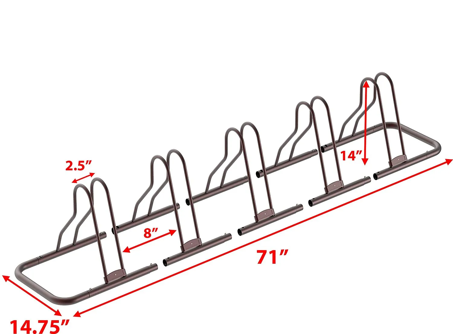 House ware Metal Bike Parking Storage Stand 5 Floor Bicycle Holder Stand