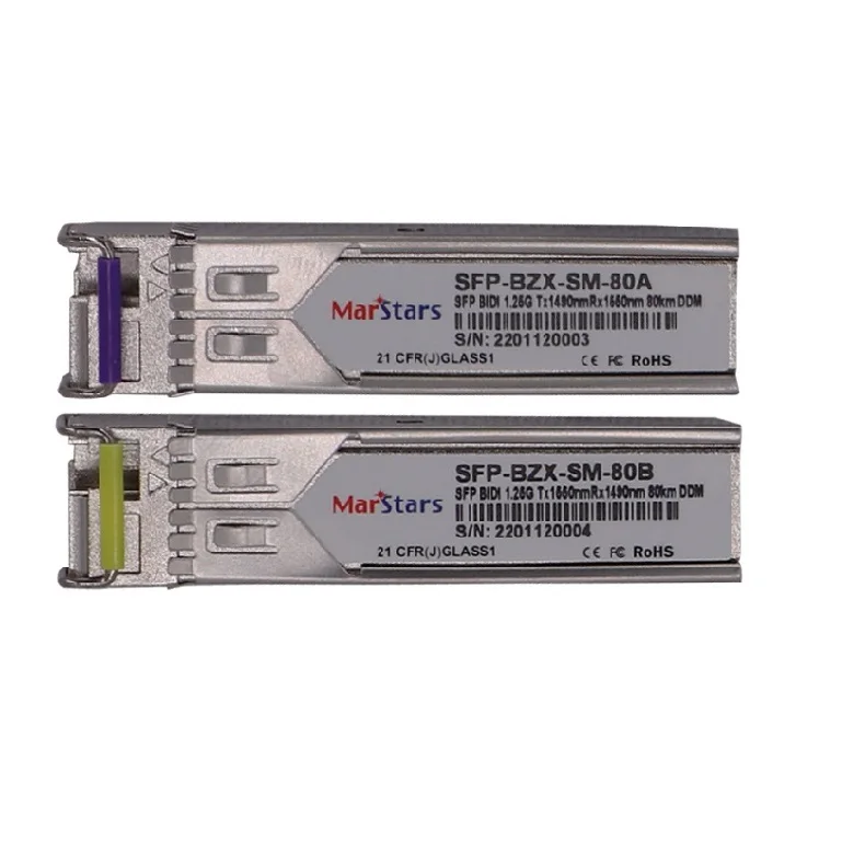 Factory supplier factory priceV sfp bidi 80km LC WDM Single Mode 1310 1490 sfp module Optical Transceiver Module