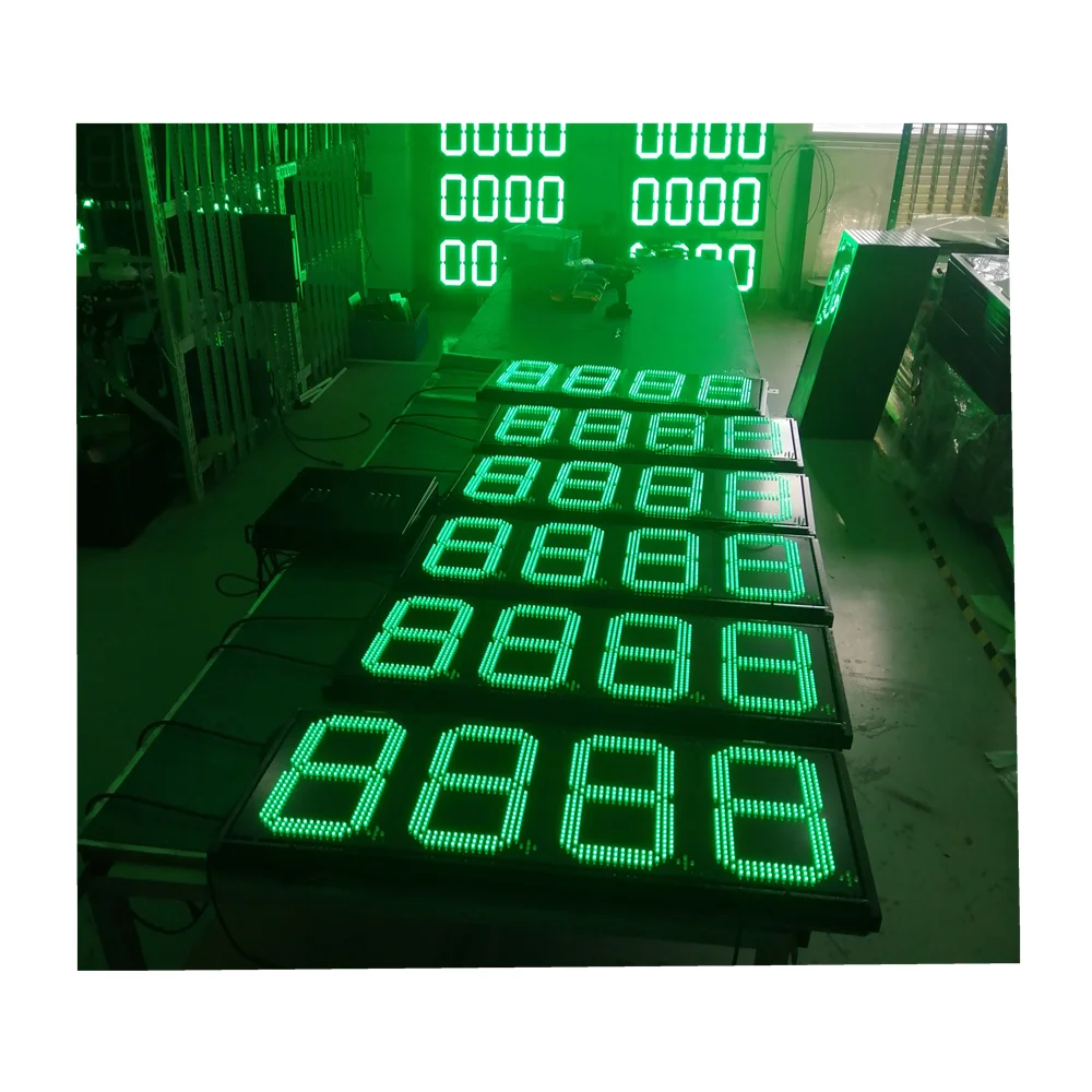 Высокое качество цифровой 7-сегментный LED-освещение для заправок номер дисплей экранная панель мазута ценовым освещением