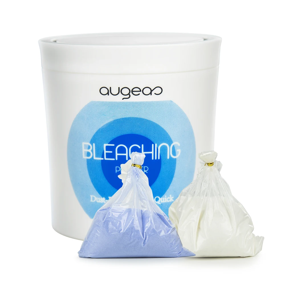 Hair Beauty Products Private Label Low Ammonia Free Organic Blue Whitening Big Size Professional Hair Bleaching Powder