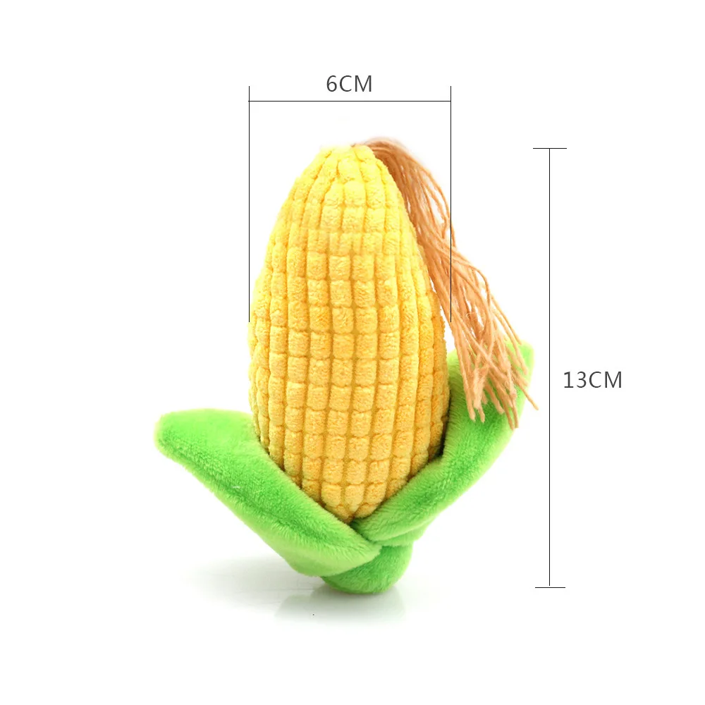 New style corn cactus shape interactive plush toy includes beep pet supplies dog toy