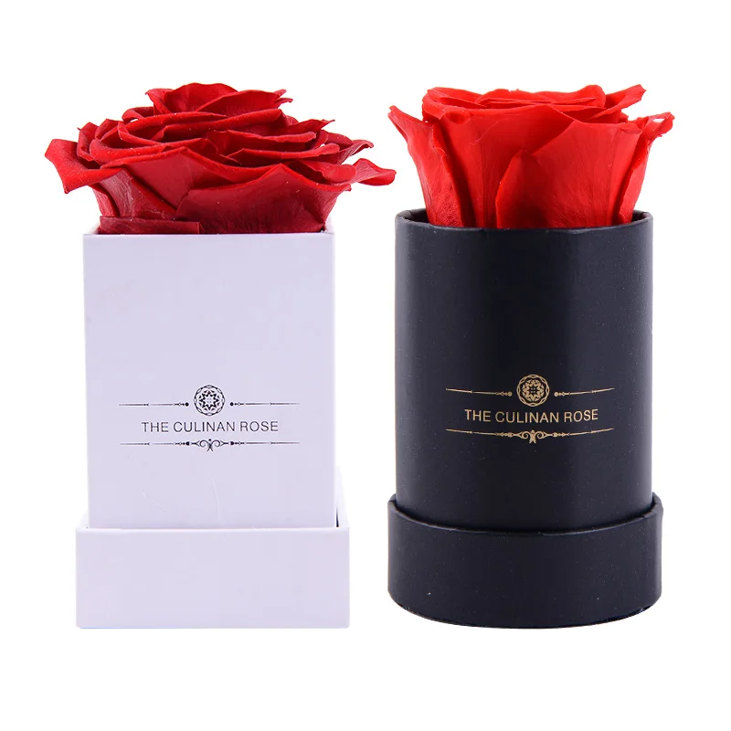 Wholesale look gorgeous forever single rose eternal flower roses natural preserved rose in  box flower