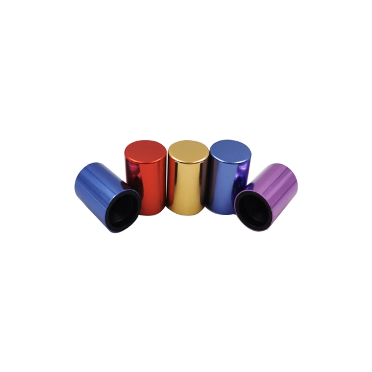 Aluminum Bottle Cap Jar Cover Bottle Screw Lids Caps Gold Metal Screw Bottle Lids Cosmetic Perfume Top Non Spill Accept