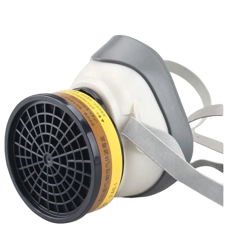 3M 1203 Reusable Half Face Mask Anaerobic Respirator Against Acid Gas/Chlorine Mask Painting Respirator KM002 3M Authentic Mask