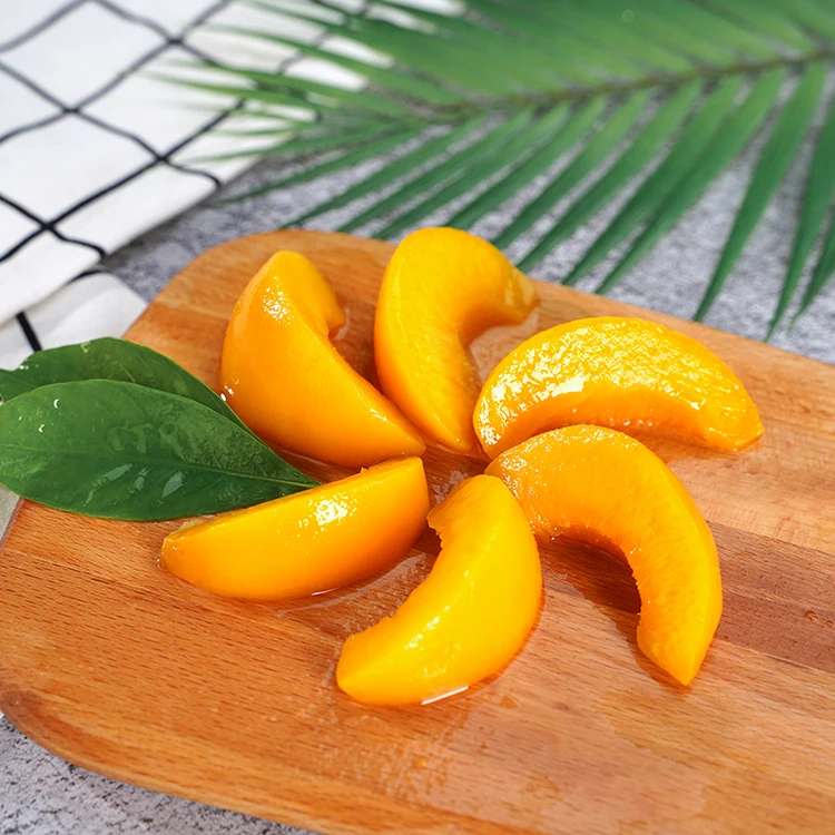 2023 new  Fresh Canned Yellow Peaches Canned food peach strip