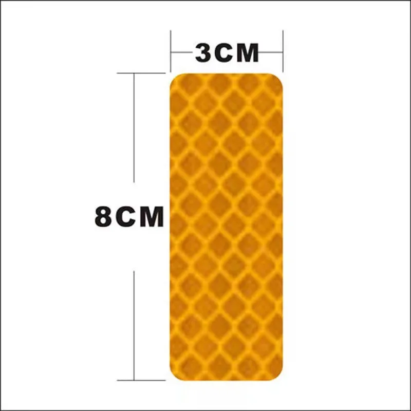 Customized Colored Waterproof EGP Reflective Warning Sticker for Cars & Motorcycles Enhances Night Visibility for Helmet Safety