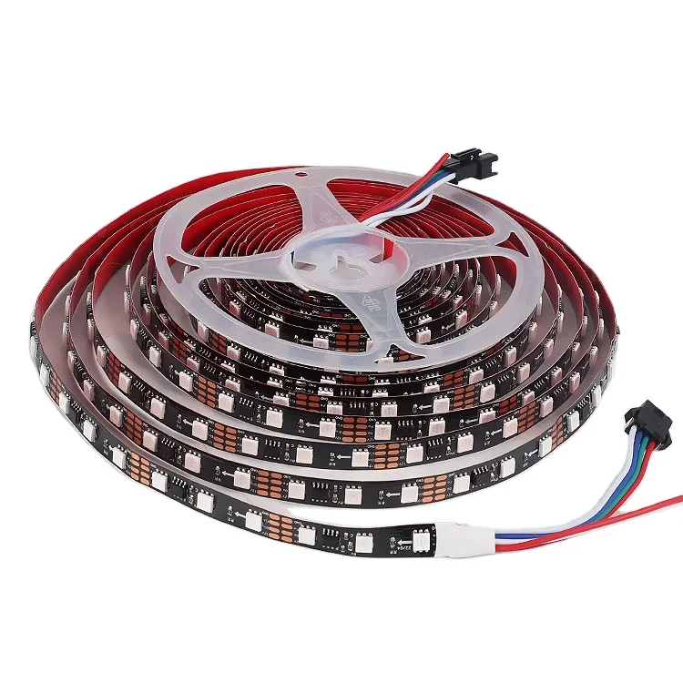 Smd5050 144 Led 5M Ws2815 Led Strip 12V Ip67 Addressable Rgb Ic Ws2812B Led Strip 5V Smart Led Strip Light For Tv