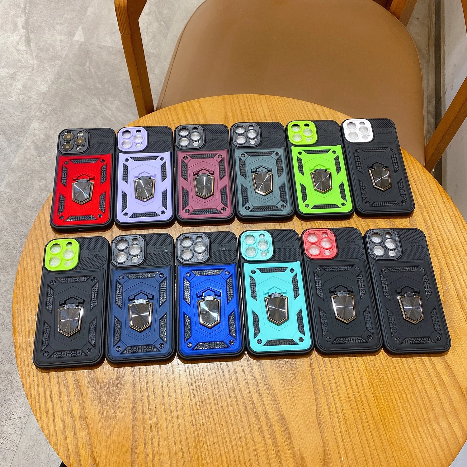 wholesale 2 in 1 TPU+PC military armor phone case ShockProof For iPhone 14 plus Pro max phone cover