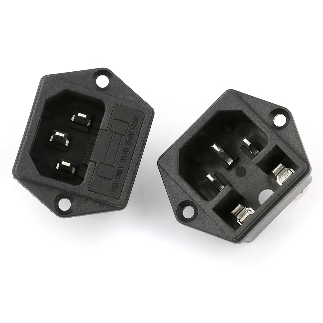 AC-03 IEC C13 C14 AC Розетка Pcb 3 шпильки