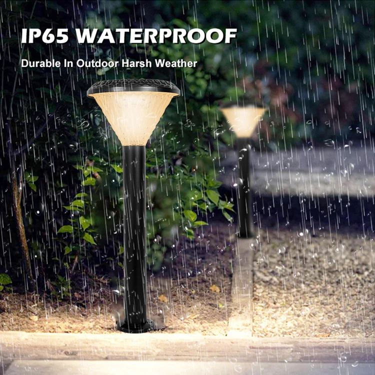 Factory Supplies Remote Control Outdoor Ip65 Waterproof Lfpo4 High Quality Power Battery 30watt Solar Garden Led Lamp