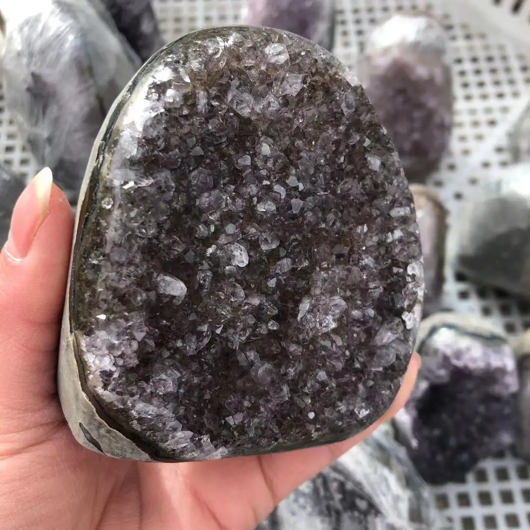 Wholesale natural high quality crystal stones amethyst geode for decoration