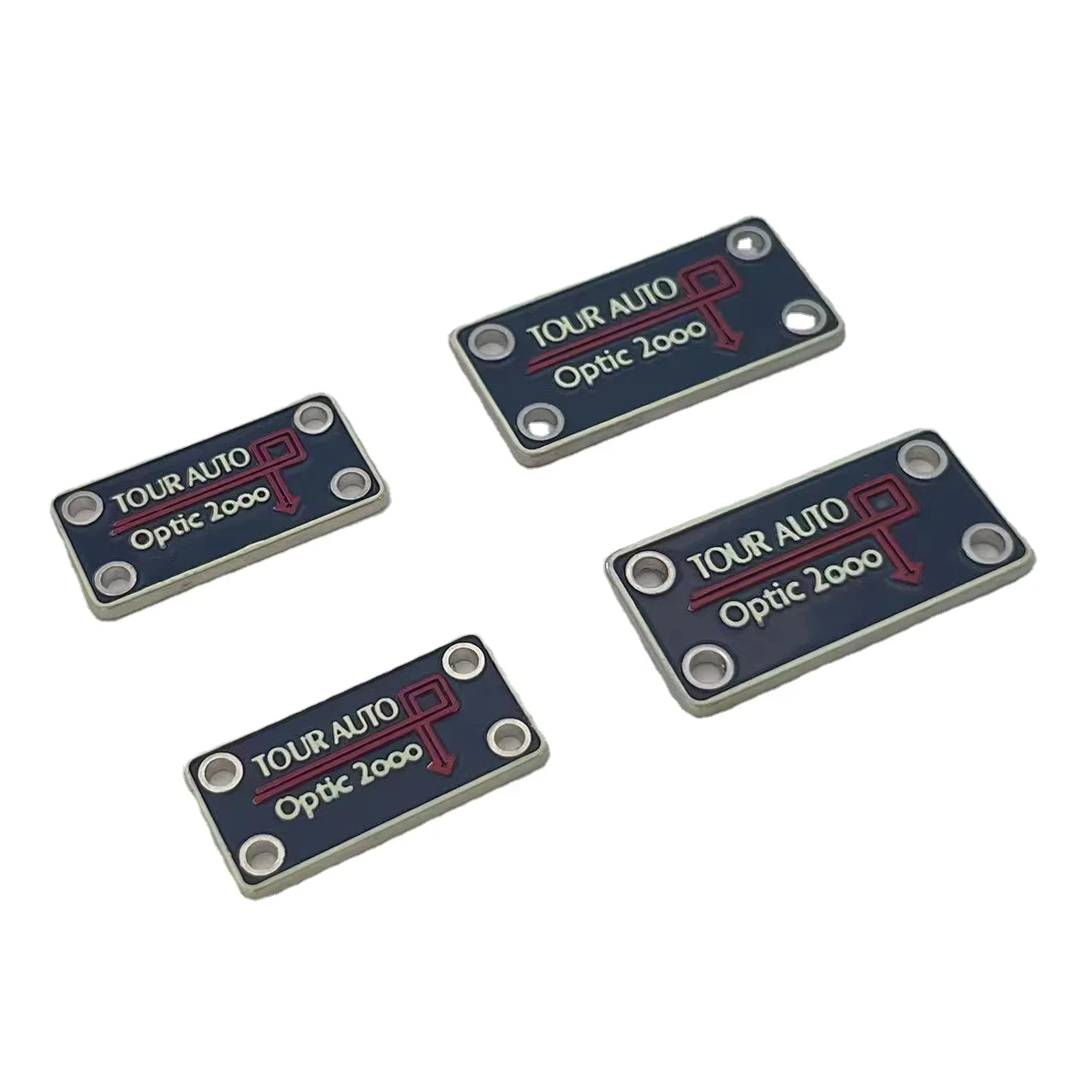 High Quality Customized Brand Logo Engraved round Design Custom Metal Labels for Garments