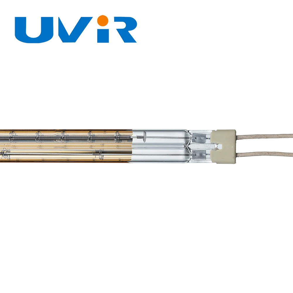 400V 6950W Twin Tube infrared heater lamp for curing powder paint