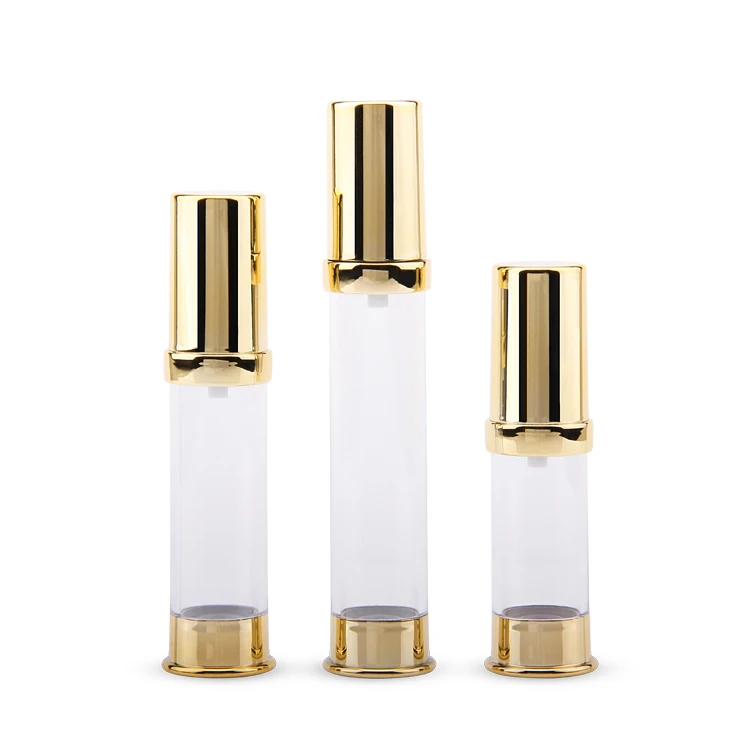 Plastic empty cosmetic airless bottle,luxury 10ml airless pump bottles
