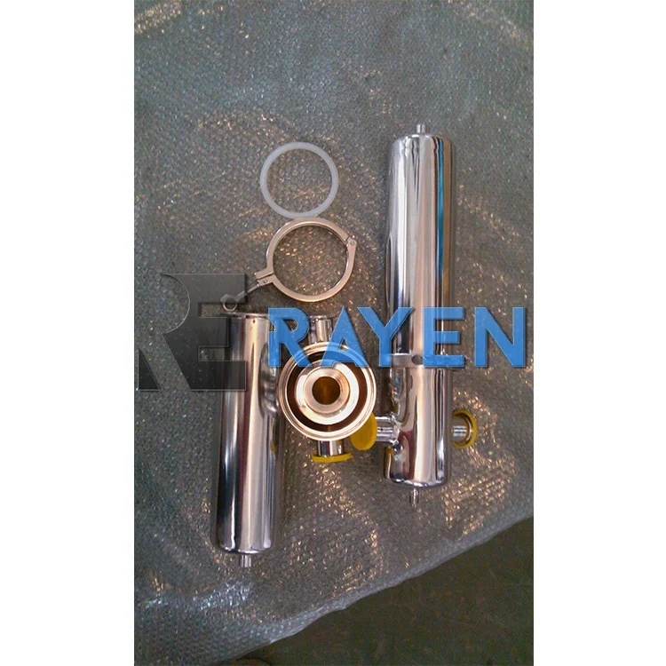 Industry stainless steel desiccant compressed air filter Steam Hot gas precision filter compressed gas filter