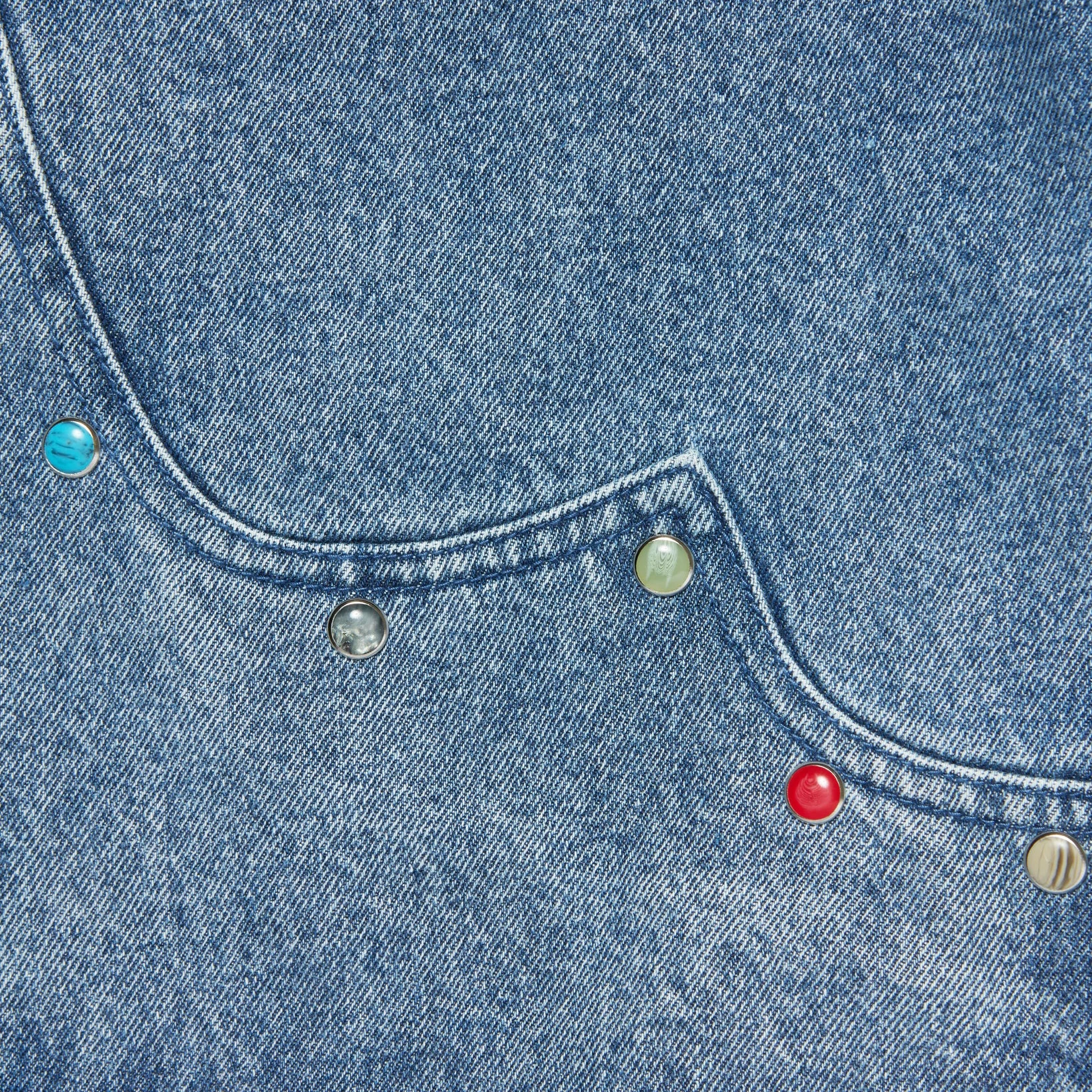 Indigo Heavyweight Acrylic Stone Rivets High Designer Carpenter Denim Shorts OEM Service Embroidery Summer Custom Men Jorts