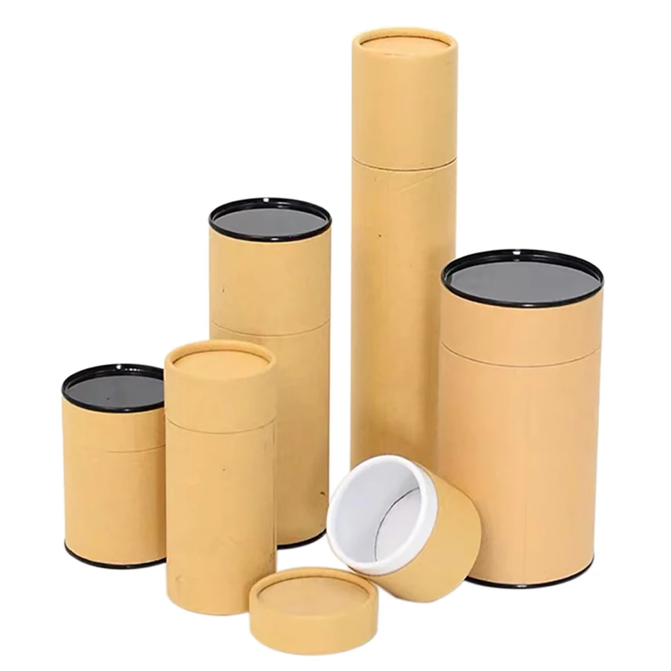 In Stock Kraft Paper Tube Packaging Wholesale For Biodegradable Cardboard Paper Tube