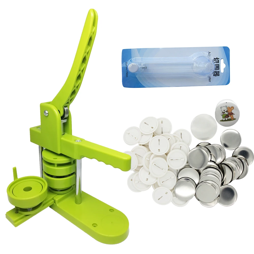 2020 новейшая машина для изготовления кнопок «своими руками» 58 мм с резаком бумаги и 500 шт.