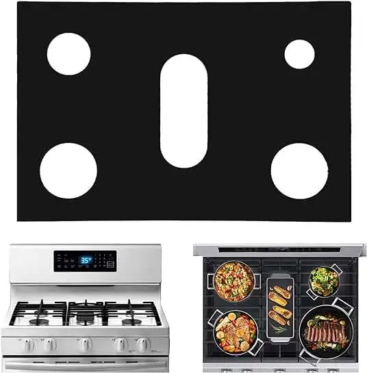 Pack of 1-4 pieces hot sale gas stove protector gas range protector cover 27*27cm*0.12mm*15g