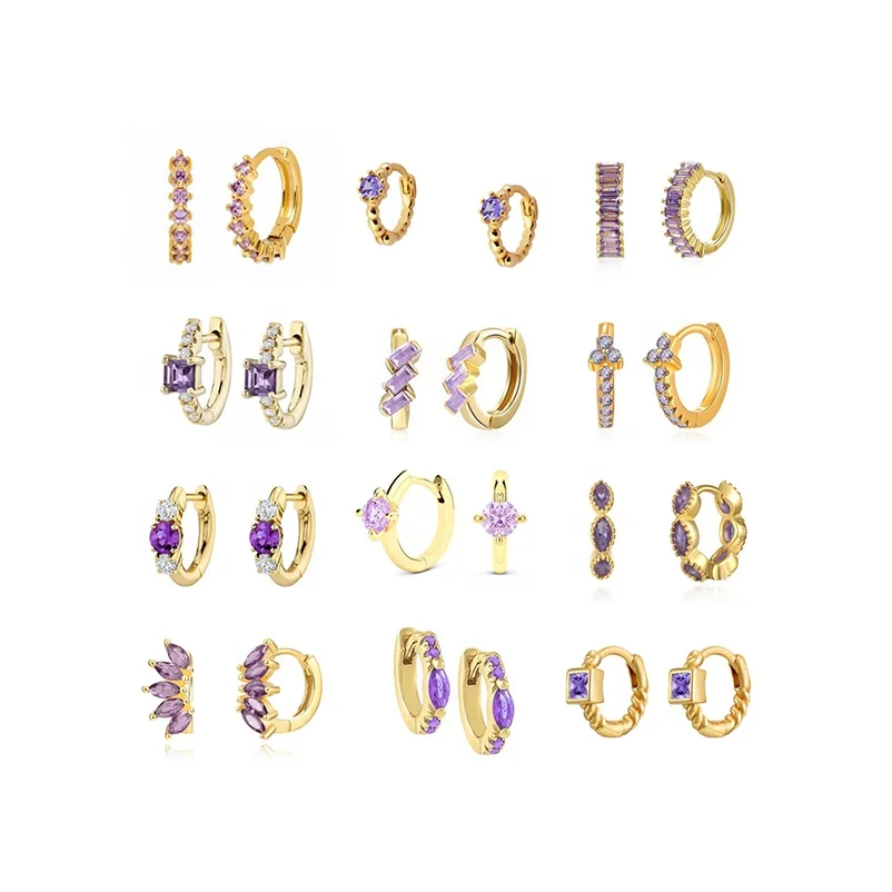 Aretes De Mujer Gold Plated Rhinestone Zirconia Earrings CC GG Earrings Fashion Huggies Hoop Earrings Women