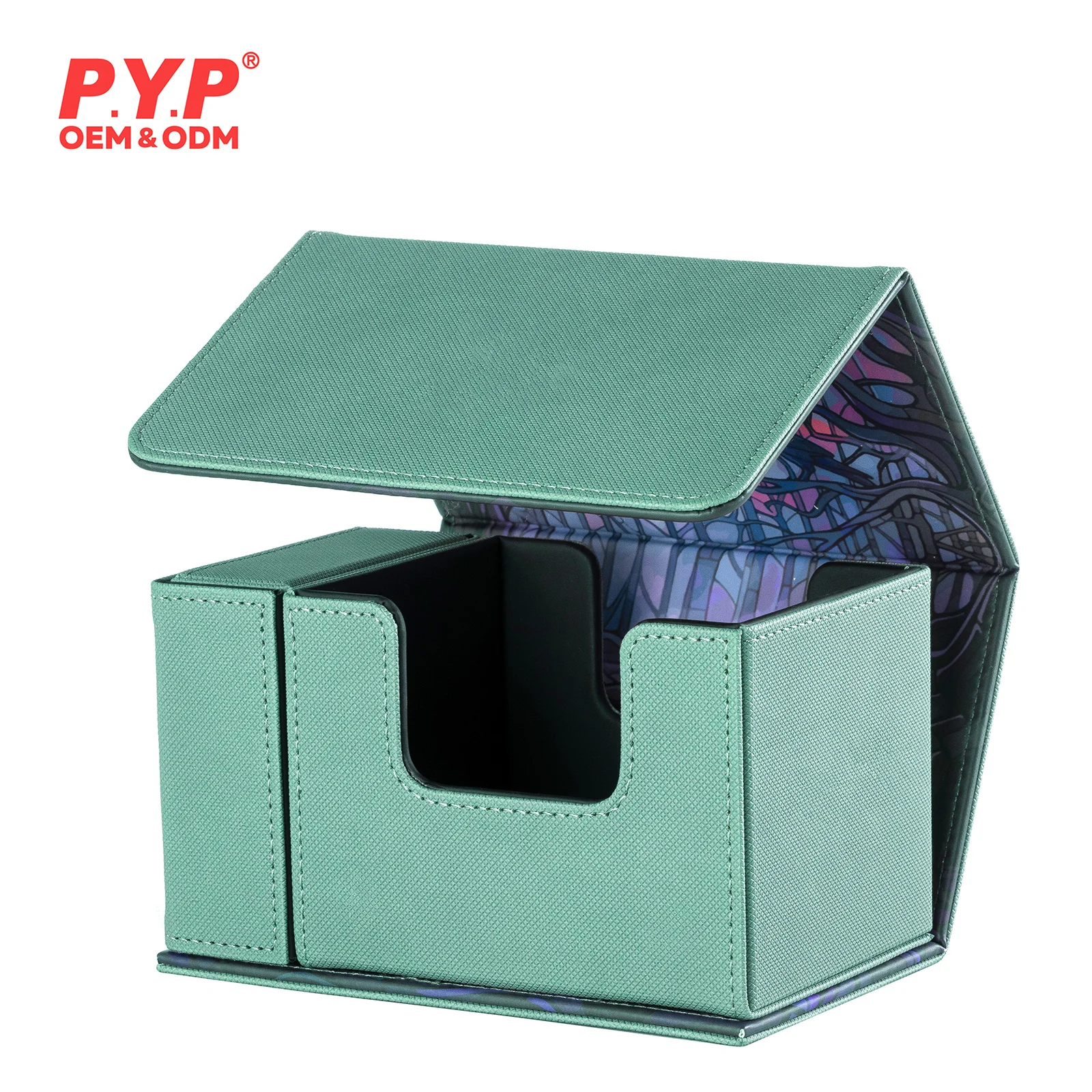 Custom 100+ Premium PU Leather Game Board Deck Playing Cards Box Magic of Gathering Dragon Narutoe YuGiOh Shield Cover