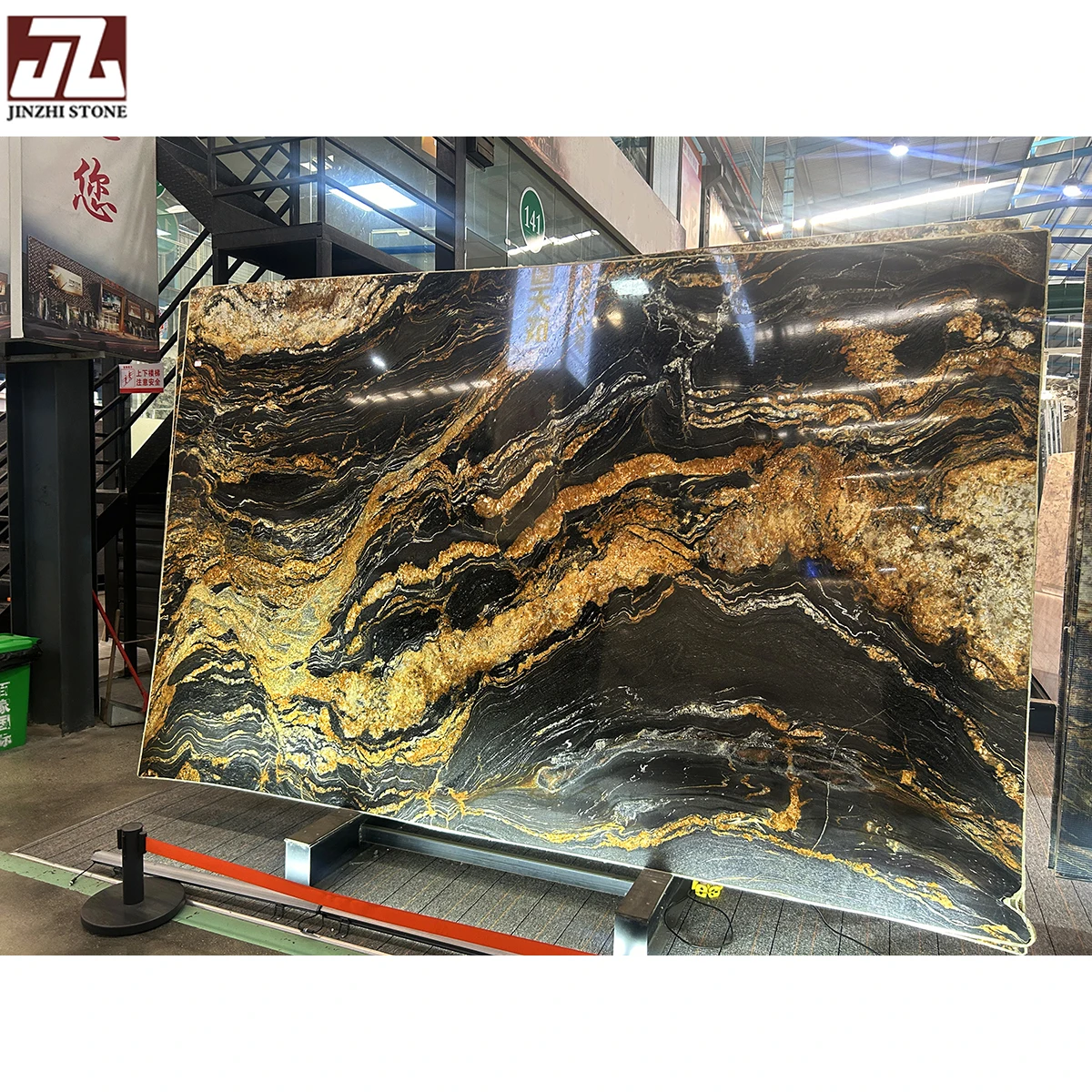 Brazilian Magma Gold Granite Polished Magma Natural Black Taurus Granite Slabs Tiles