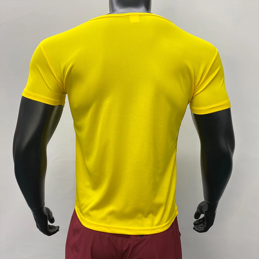 2023  Manufacturer Lidong yellow blank polyester plain t-shirts t-shirts comfortable soft men t-shirts for men