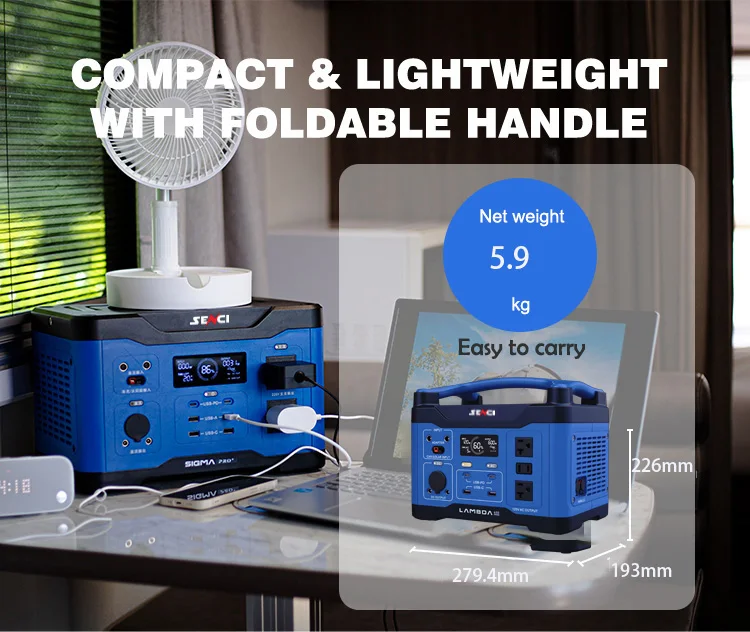 senci Outdoor Charging Solar power Generator Portable Power Station For Mobile Phone Laptop Camping
