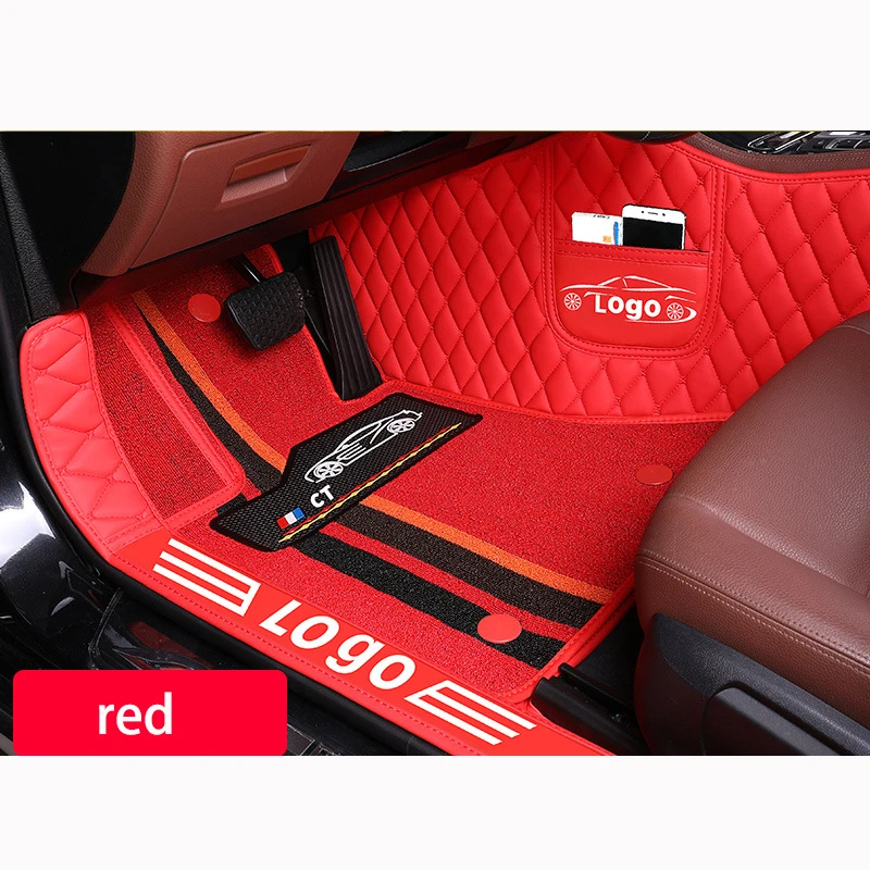 Premium Leather Car Floor Mats for All Models Custom Logo Full Full Surround Floor Pads Car Anti-Slip Floor Mats