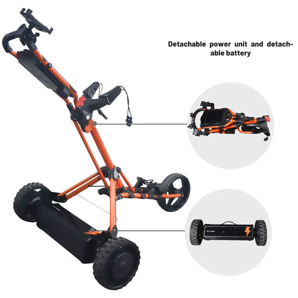 Astek Electric Motor Caddy Golf Trolley With Lithium Battery