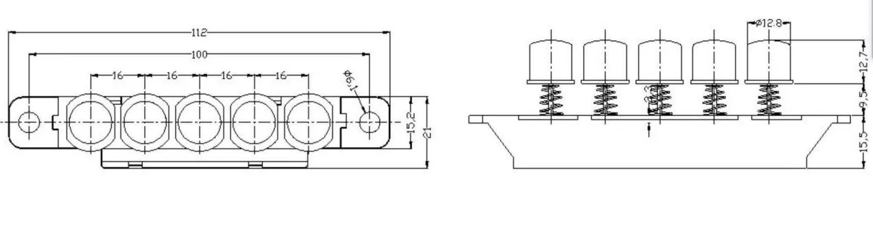 Range Hood Switch Kitchen Cooker Hood Switch with Wire Push Button 5 Position Key Switch