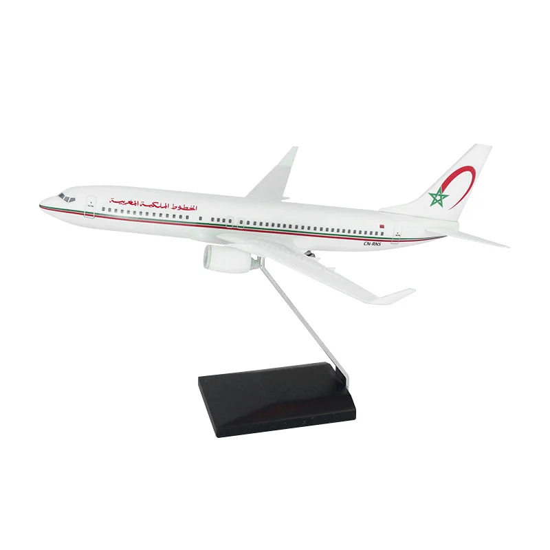 Royal Air Maroc B737-800 Scale 1:200 19.7cm Classical Desktop Crafts