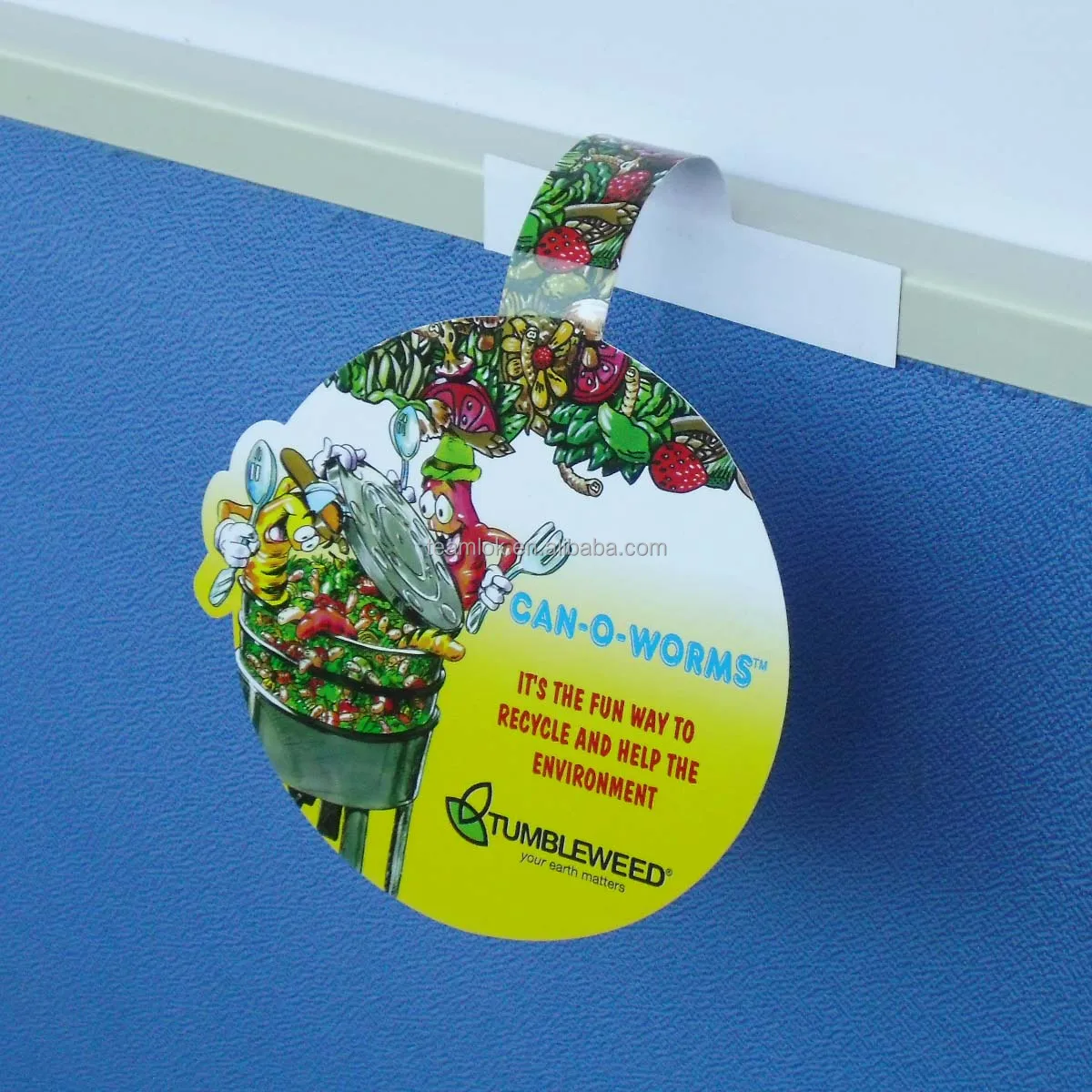 CMYK 4 Colors Printing Pop Display Shelf Wobbler Double Sided Tape Supermarket Shelf Talker