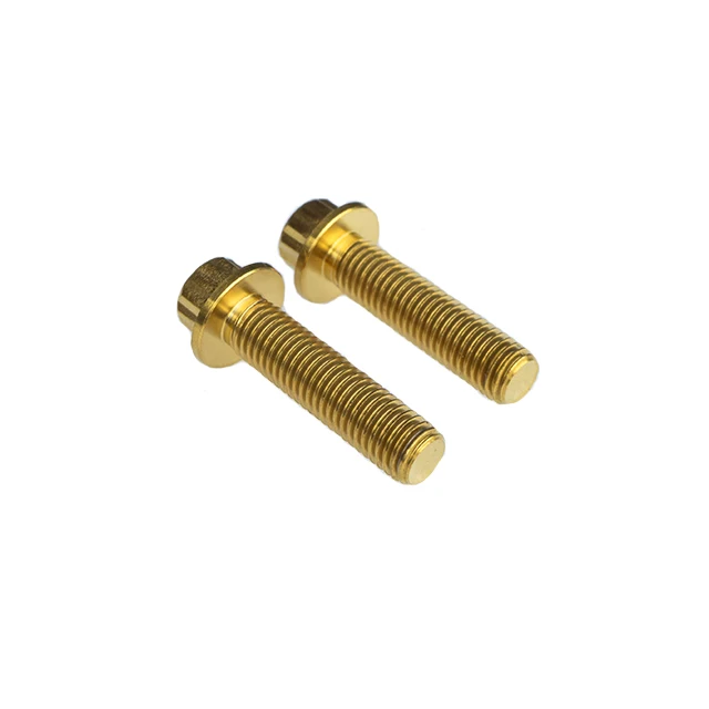Titanium  gold  12 points bolts M7*27   M7*32