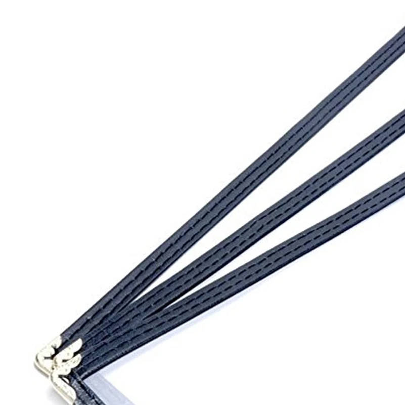 Custom 2 Views PVC Plastic Frame A4 Restaurant Menu Covers For Hotel And Cafe