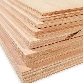 E0 Grade Environmentally Melamine Plywood Used in Kitchen Cabinets Contemporary Indoor Eucalyptus Solid Wood Finish 2 Years